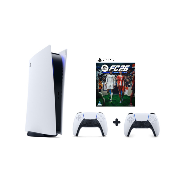 PlayStation 5 + 2 Controllers + EAFC26 Bundle